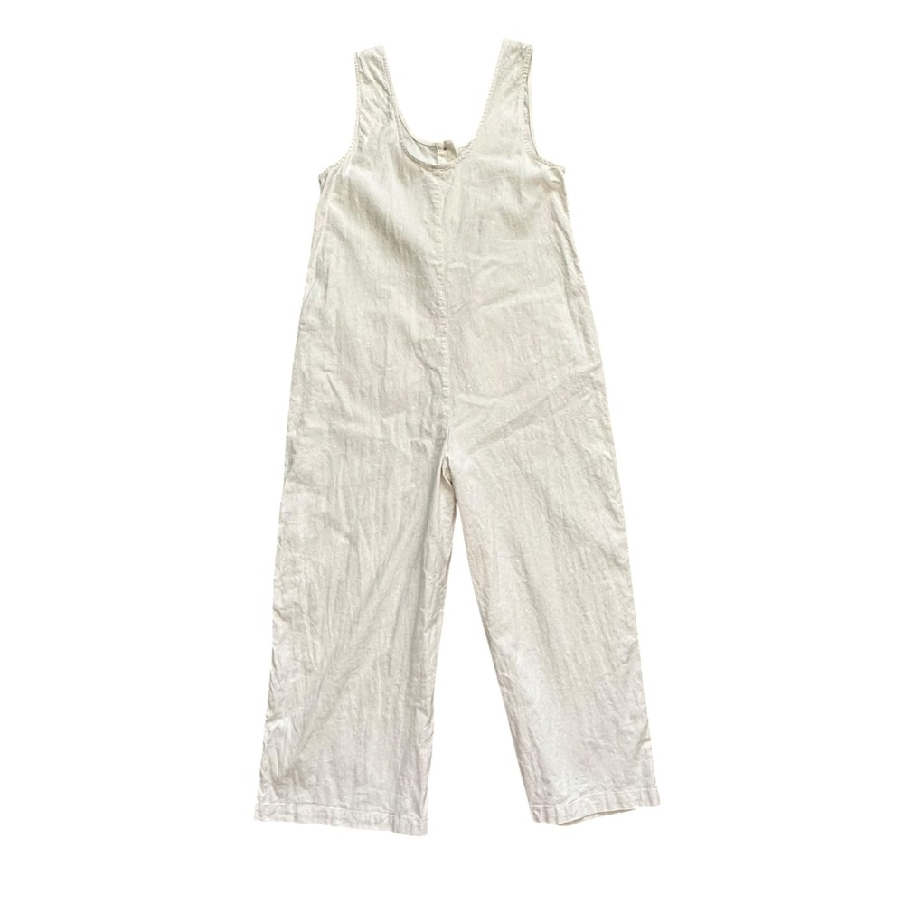 Marine Layer Sydney Beach Jumpsuit Linen Blend Wide Leg Coastal Small - Picture 8 of 10